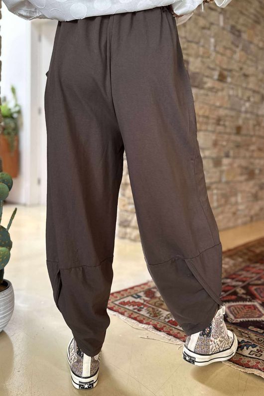 Made in Italy Lagenlook Shelby Cocoon Pant Coffee Bean - 